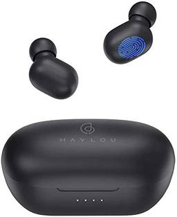 Fones de ouvido sem fio com capacidade de bateria de 800 mAh, fones de ouvido de controle de toque Haylou GT1 Pro Bluetooth 5.0 com total de 25 horas de reprodução/conexão rápida/IPX5 à prova d'água/(preto)
