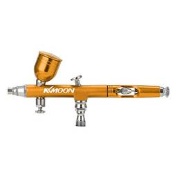 KKmoon Conjunto de compressores de ar com caneta de bomba de spray de tamanho mini portátil para pintura de arte artesanato bolo spray modelo kit aerógrafo
