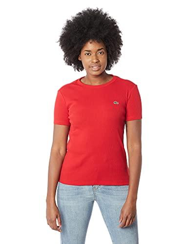 Camiseta Gola Redonda Lacoste Vermelho 3G
