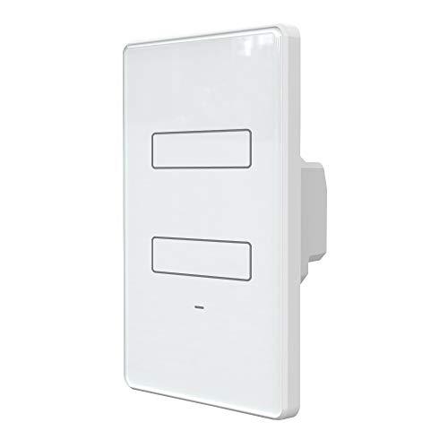 Interruptor Inteligente WiFi AGL, 02 teclas Touch, Branco - Compatível com Alexa