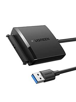 Cabo adaptador Ugreen SATA para USB 3.0 com conversor USB SATA III para USB UASP para discos rígidos HDD de 2,5 polegadas 3,5" e SSD de estado sólido