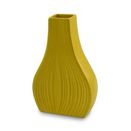 Vaso de Cerâmica Onion 26Cm Amarelo - Ceraflame Decor