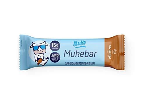 Barrinha de proteína Mukebar sabor Pão de Mel, Muke, 60g