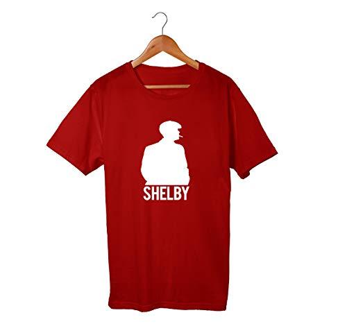 Camiseta Unissex Serie Peaky Blinders Shelby Netflix 100% Algodão (Bordô, G)