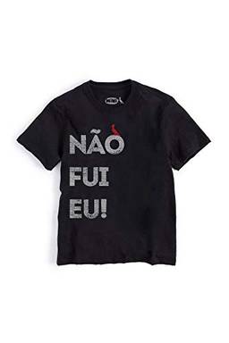 Camiseta Mini Nao Fui Eu, Infantil, Reserva (Preto, 10)