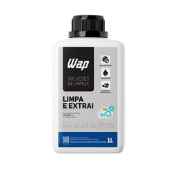 Detergente Limpador para Extratoras WAP LIMPA E EXTRAI 1L com Fragrância e sem Espuma, Branco e Azul