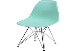 Cadeira Dkr Pp Verde Tiffany Base Cromada