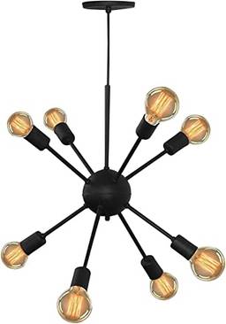 Luminária Lustre Pendente Sputnik Átomo Para 8 Lâmpadas