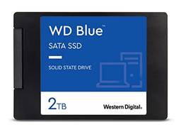 Western Digital 2TB WD azul 3D NAND interno PC SSD - SATA III 6 Gb/s, 2,5"/7 mm, até 560 MB/s - WDS200T2B0A