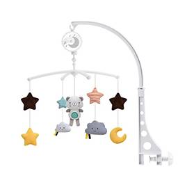 Henniu Móbile musical para berço com brinquedos giratórios pendurados decoração de cama infantil para meninos meninas