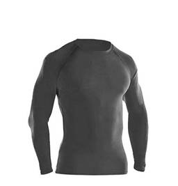 Camisa Termica Adulto Blusa Proteção UV 50 Quente/Frio Fitness Esporte (G, cinza)