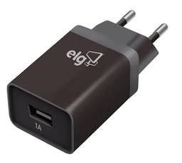 Carregador de Parede Universal 1 Saída USB 1A Bivolt Preto - WC1APT ELG