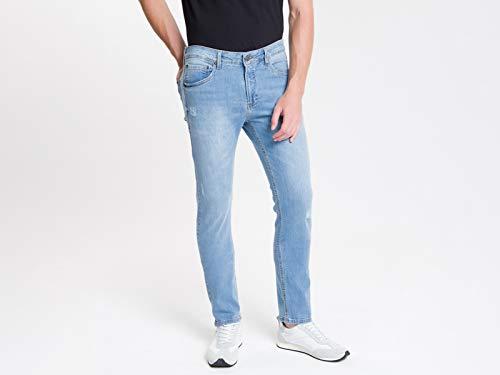 Calça Jeans Slim, Calvin Klein, Masculino, Azul Claro, 36