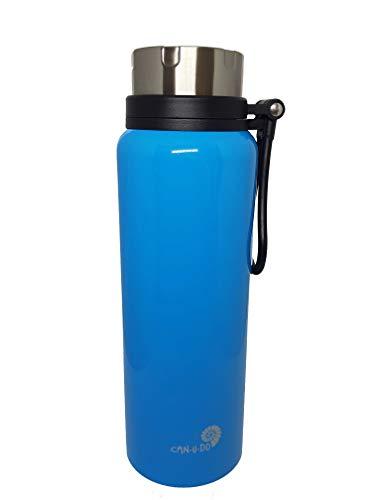Garrafa Térmica de Inox - 1,2L - Azul