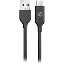 Cabo USB para USB-C HP Preto 1Metro - DHC-TC101 BK - USB 3.0 para USB tipo C - Suporte para transmissão de dados de 5Gbps/s 9YE97AA
