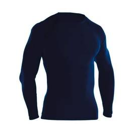 Camisa Termica Adulto Blusa Proteção UV 50 Quente/Frio Fitness Esporte (GG, azul marinho)