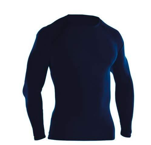 Camisa Termica Adulto Blusa Proteção UV 50 Quente/Frio Fitness Esporte (G, azul marinho)