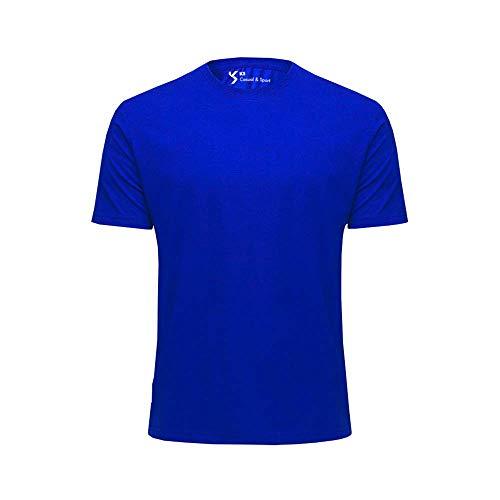 Camiseta Basica Premium II Azul Royal 100% Algodão (P)
