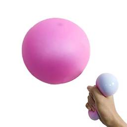 Taerausi Bola de estresse colorida para adultos e crianças, brinquedo de apertar que muda de cor, alivia o estresse sensorial bola para adolescentes, melhora o foco, brinquedos elásticos antiansiedade, bola de balanço para exercícios