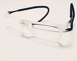 Óculos Armação Magnético Silicone Dobrável Sem Lentes Cor: Transparente