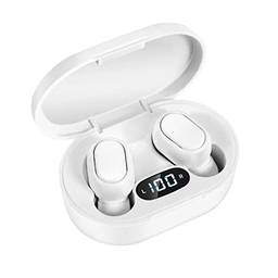 Fones de ouvido sem fio SZAMBIT TWS Fones de ouvido Bluetooth Fones de ouvido estéreo com cancelamento de ruído Fone de ouvido esportivo à prova d'água Display digital (BRANCO)