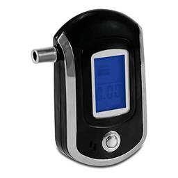 Bafômetro Digital Portátil Com 6 Bocais Etilômetro Profissional Display LCD Teste de Teor Alcoólico Medidor