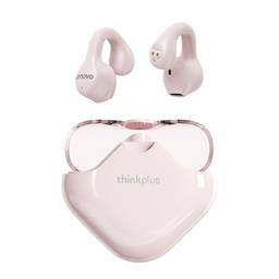 Lenovo Fones de ouvido com clipe para orelha aberta, fones de ouvido sem fio Bluetooth 5.3 para esportes, 30 horas de reprodução, estojo de carregamento