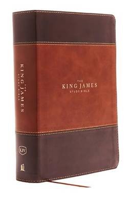The King James Study Bible, Imitation Leather, Brown, Full-Color Edition: Holy Bible, King James Version