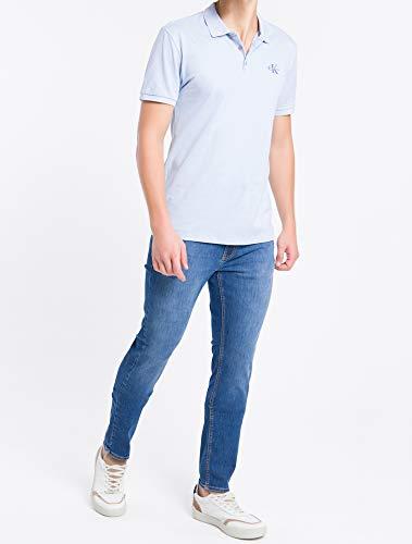 Camisa polo Piquet, Calvin Klein, Masculino, Azul claro, M