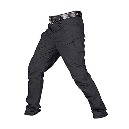 yotijay Streetwear Casual Jogger Calças Da Carga dos homens Calças Calças Compridas para Ocasiões Casuais, Black_XXL