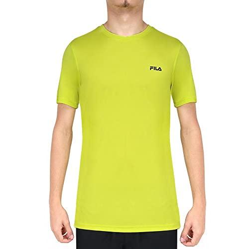 Camiseta Basic Sports, FILA, Masculino, Verde Limão/Preto, GG