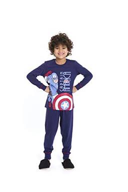 Pijama Infantil Evanilda Masculino Avengers 324 Tam. 04