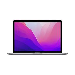 MacBook Pro de 13 polegadas: Chip M2 da Apple com CPU de oito núcleos e GPU de dez núcleos, de 256 GB SSD - Cinza-espacial