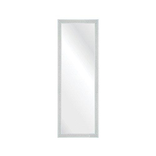 Espelho Branco Riscado 37x107 Cm Kapos Branco Riscado