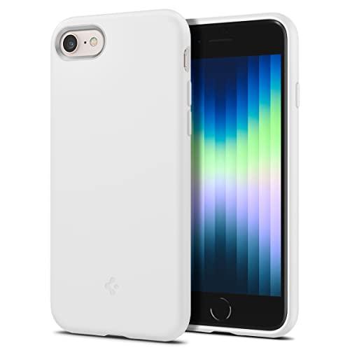 Spigen Capa de silicone projetada para iPhone SE 2022/capa para iPhone SE 3 2022/iPhone SE 2020/capa para iPhone 8/iPhone 7 – branca