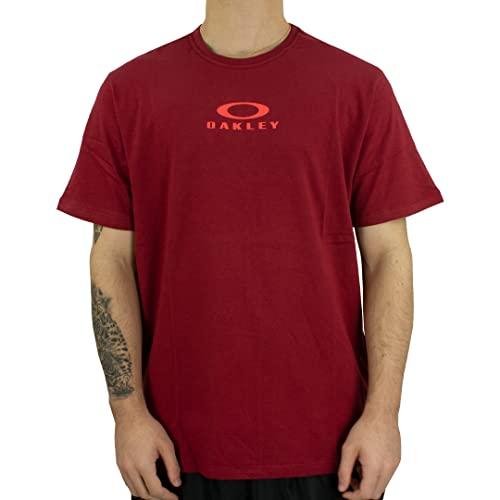 Camiseta Oakley Masculina Bark New Tee, Vinho, XXG