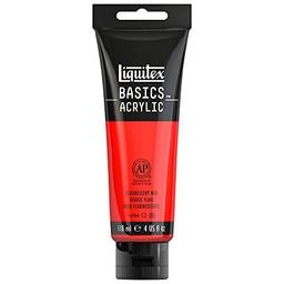 Liquitex Basics Tinta Acrílica, Vermelho (Flourescent Red), 118 ml