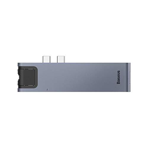 Hub USB-C Thunderbolt 3 Macbook Pro 2016/2017/2018 4K Rj-45 Baseus