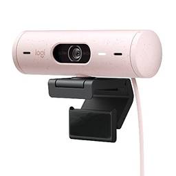 Webcam Full HD Logitech BRIO 500 Rosê