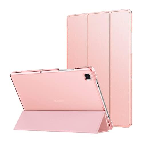 Capa para tablet Samsung Galaxy Tab A7 de 10,4” polegadas (SM-T500 / T505 / T507) 2020 WB - Capa inteligente, auto hibernação, traseira rígida e suporte para leitura. (Rosa Gold)