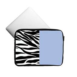 Capa Case Pasta Para Notebook Com Zíper E Várias Estampas 13.3 Cor:Zebra Azul;Tamanho:13.3