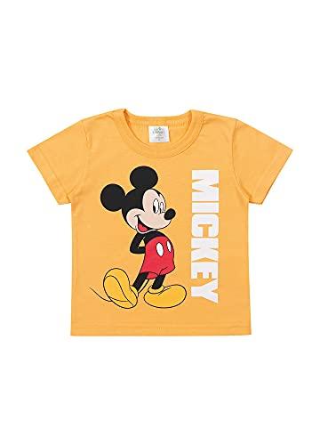 Camiseta Manga Curta Mickey, Meninos, Marlan, Gemada, 2
