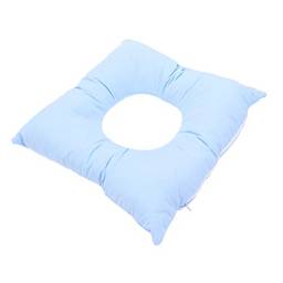 EXCEART Spa Rosto Travesseiro Buraco Redondo Face para Baixo Almofada Almofada Cama Massagem Encosto de Cabeça Almofada Salão de Beleza Travesseiro Com Furo Azul