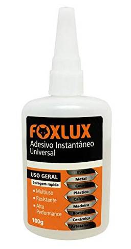 Adesivo Instantâneo Universal Foxlux – 100g – Multiuso – Secagem rápida – Resistente – Alta performance