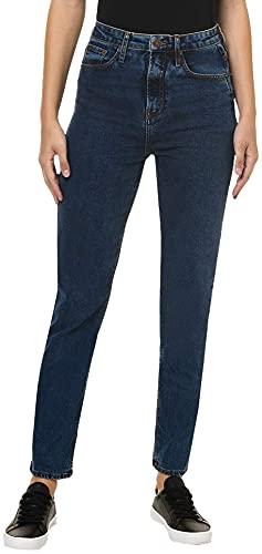 Calça Jeans,Mom,Calvin Klein,Feminino,Azul médio,36