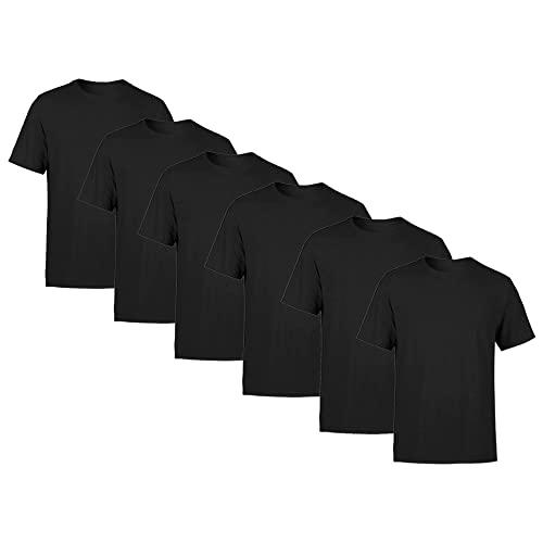 Kit 6 Camisetas Masculina SSB Brand Lisa Algodão 30.1 Premium, Tamanho G