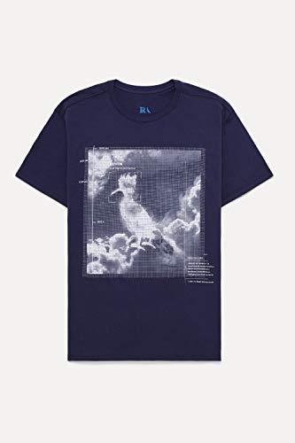 Camiseta Estampada Nuvens, Reserva, Masculino, Marinho, P