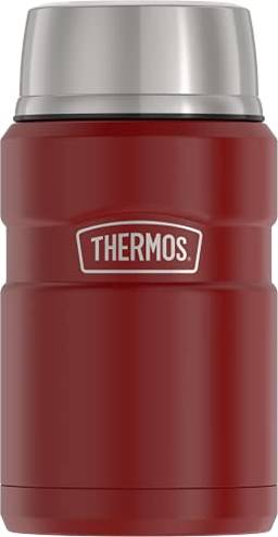 THERMOS SK3020MR4 Frasco isolado a vácuo com colher, 680 g, vermelho fosco