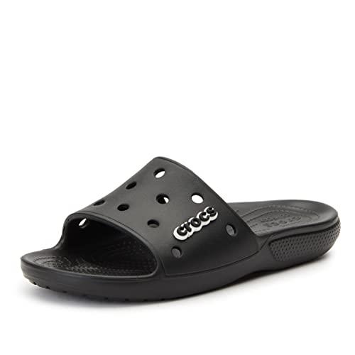 Sandálias Crocs Classic Slide adulto-unissex, Black, 44