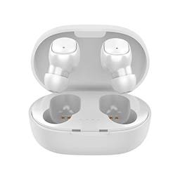 Fones de ouvido intra-auriculares sem fio BT 5.0 Fones de ouvido esportivos leves para iOS/Android Som estéreo Hi-Fi, branco